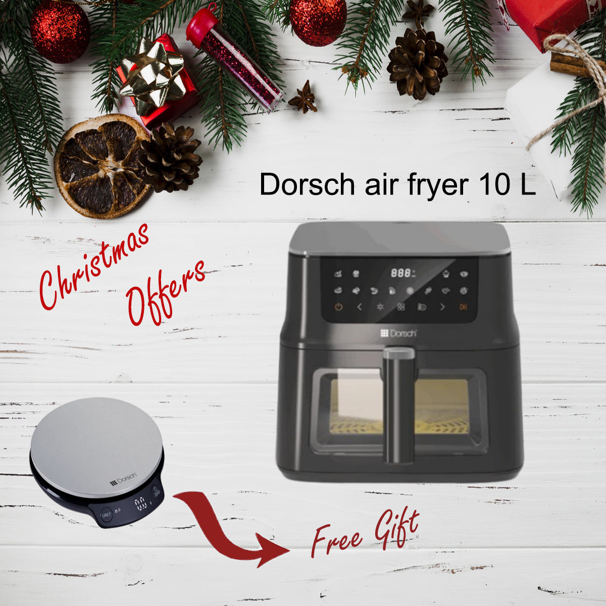 Christmas Offer dorsch air fryer 10 litre