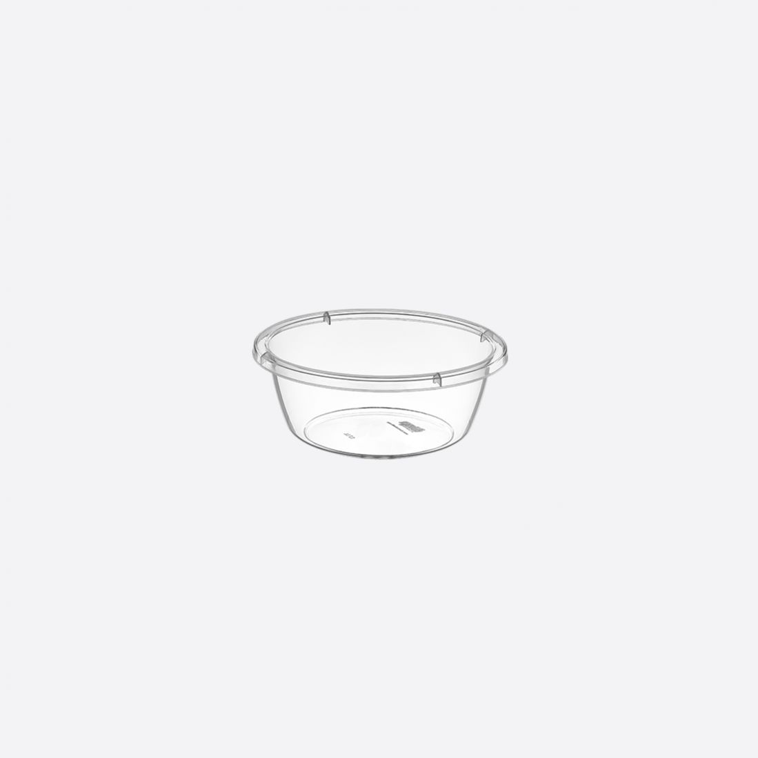 Dunya 2,7 L Transparent Round Basin