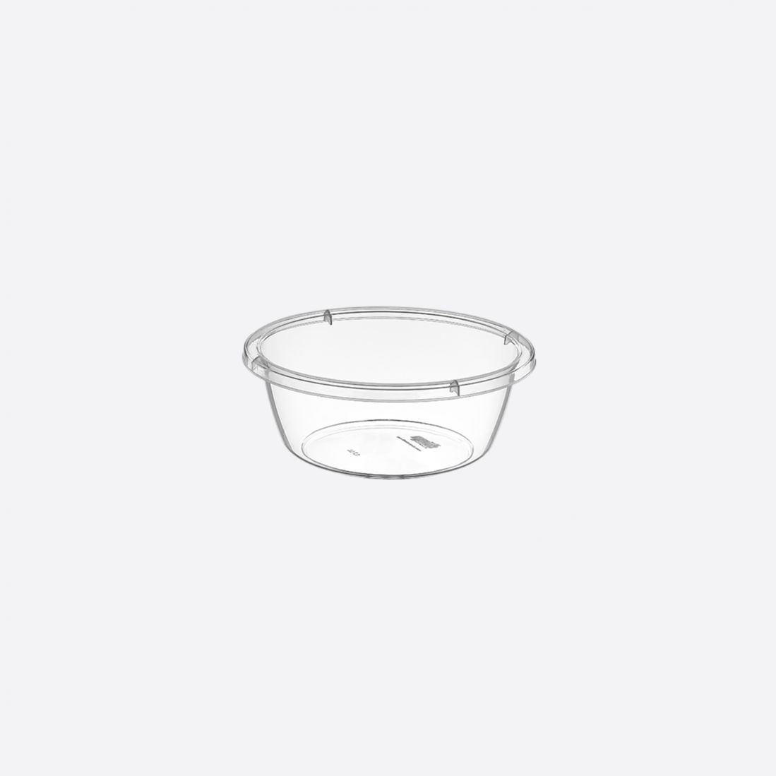 Dunya 4,5 L Transparent Round Basin