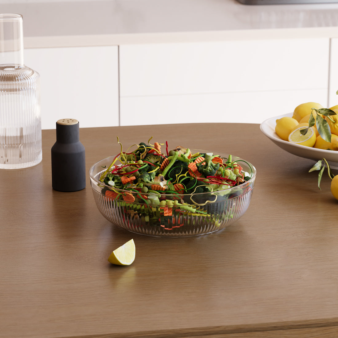 Dunya 4000 ml Crystal Line Chef Bowl