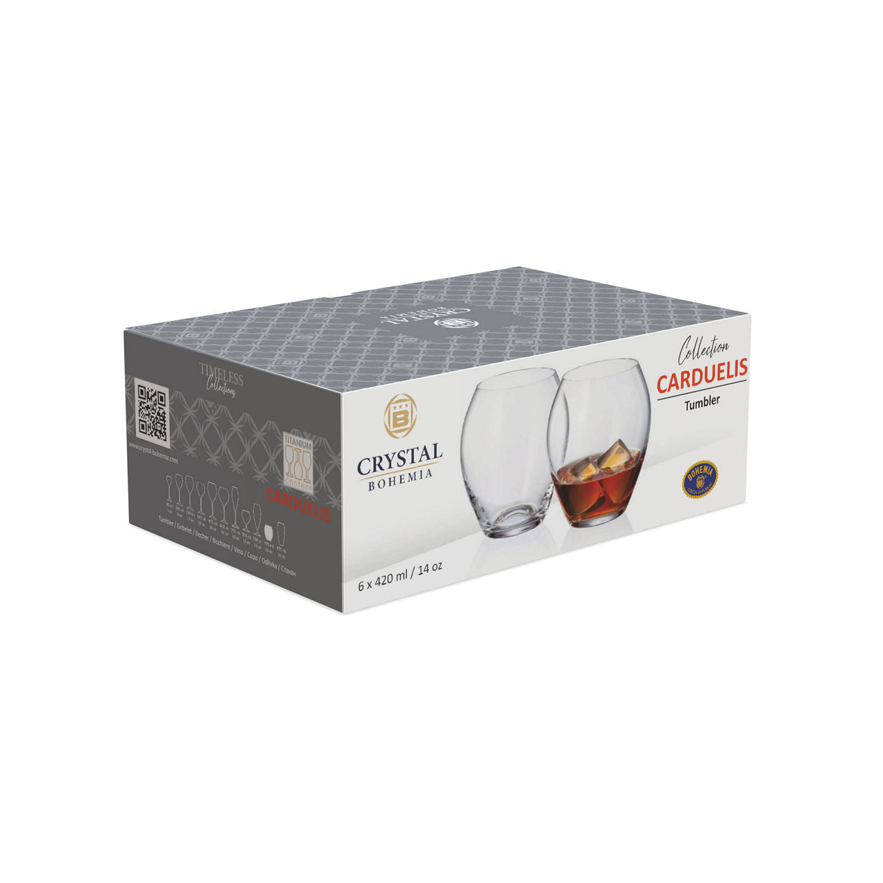 Bohemia cardelis set 6 pcs