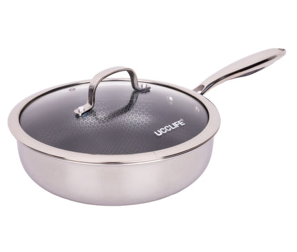 Deep fry pan stainless steel 28 cm UCC life