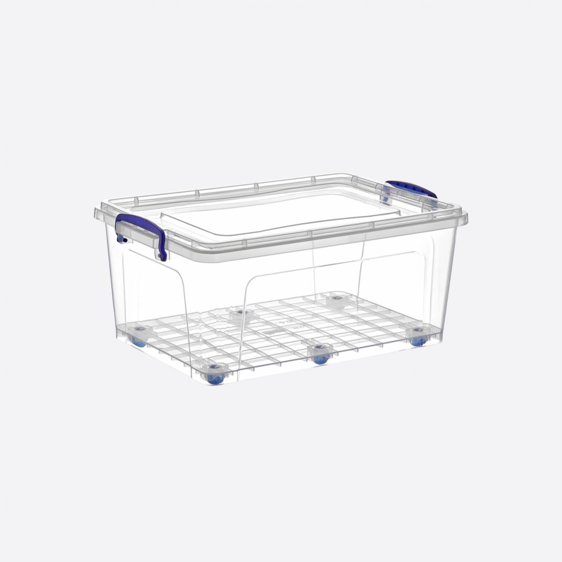 Dunya 30 L Wheeled Clear Box