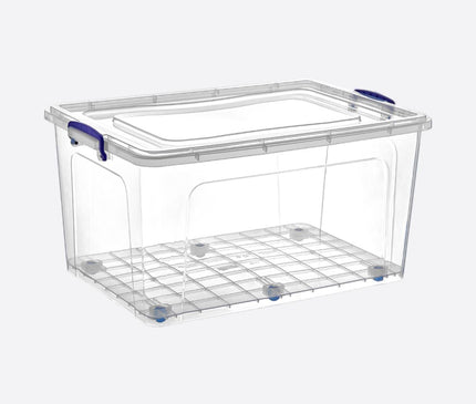 Dunya 80 L Wheeled Clear Box