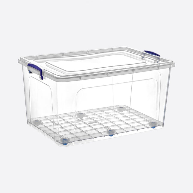 Dunya 80 L Wheeled Clear Box