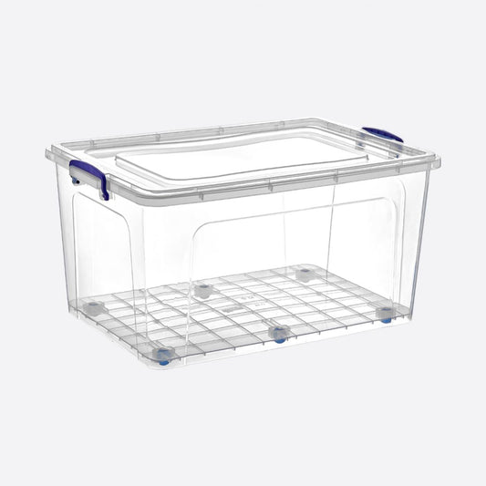 Dunya 80 L Wheeled Clear Box