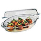 Borcam 2-Piece Oval Covered Pot  2250 cc