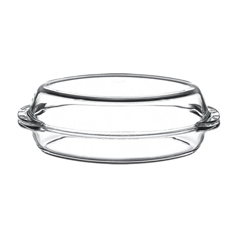 Borcam 2-Piece Oval Covered Pot  2250 cc