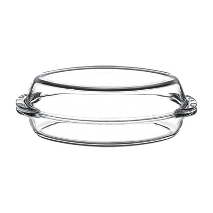 Borcam 2-Piece Oval Covered Pot  2250 cc