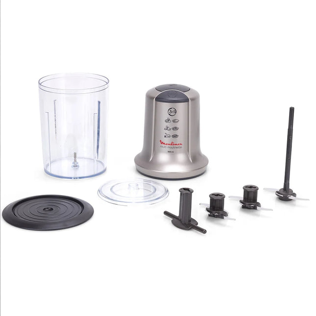 Moulinex MultiMoulinette XXL AT718A10 Chopper 500W 0.8L Black Silver