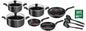 Tefal Super Cook 12 pc set  Black