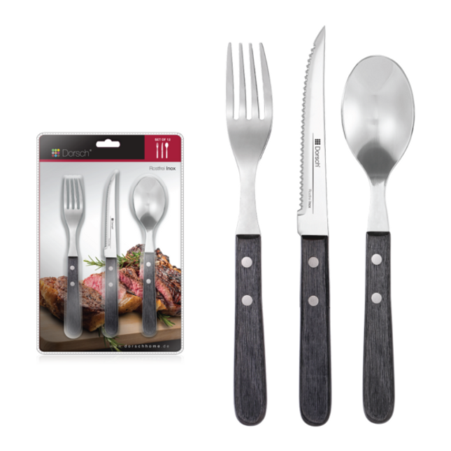 Dorsch Cutlery Set Knife, Fork & Spoon Set 12 Pcs