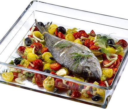 Borcam 59314 Baking Dish Glass Serving Dish Open Bowl Square