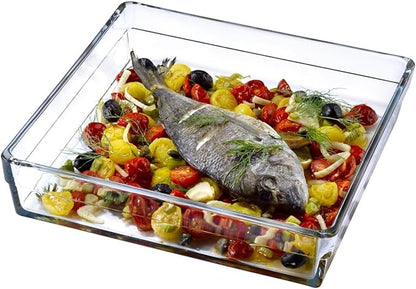 Borcam 59314 Baking Dish Glass Serving Dish Open Bowl Square