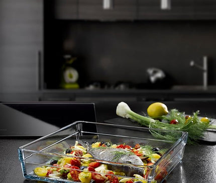 Borcam 59314 Baking Dish Glass Serving Dish Open Bowl Square