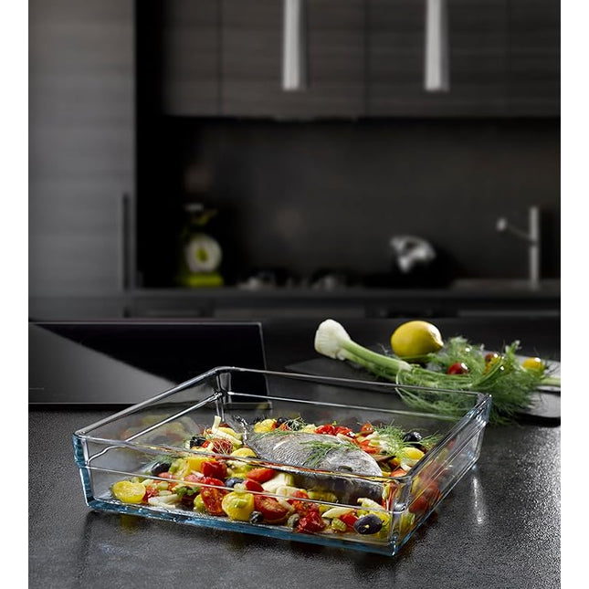 Borcam 59314 Baking Dish Glass Serving Dish Open Bowl Square