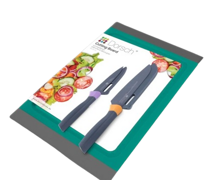 Dorsch Cutting board + 2 knives