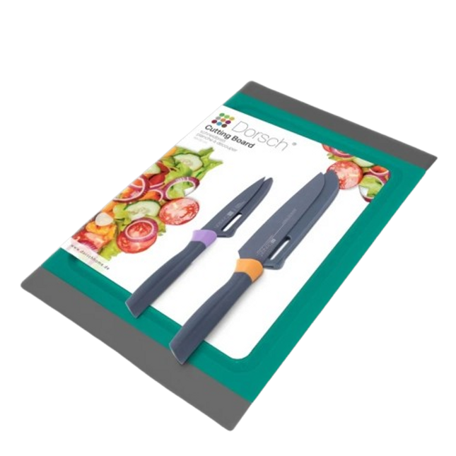 Dorsch Cutting board + 2 knives