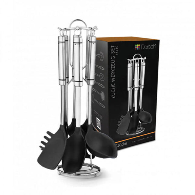 Dorsch 7 Pcs cilicone Utensils Set