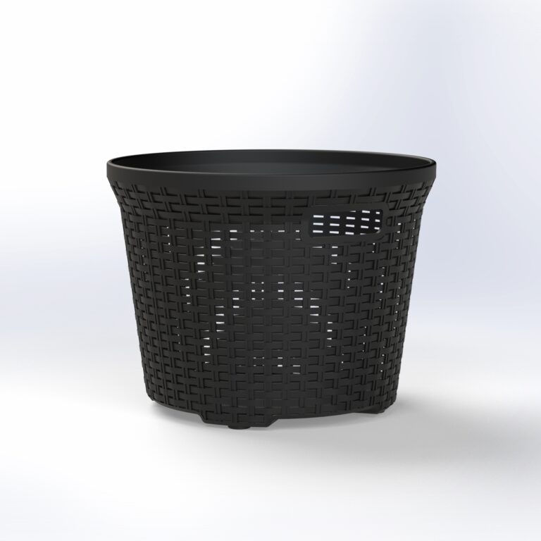 Round Rattan Laundry Basket