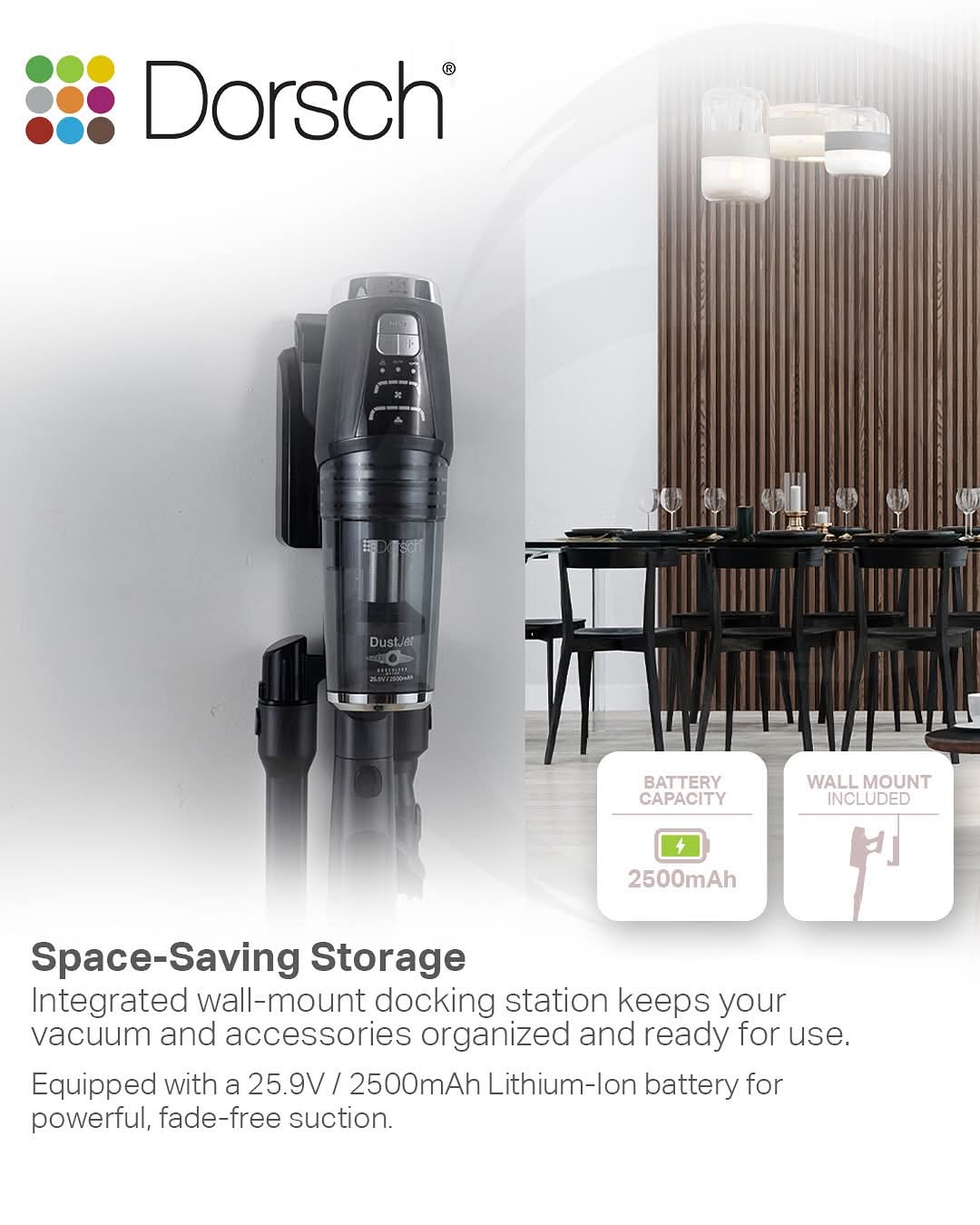 Dorsch dustjet Cordless Stick Vacuum cleaner