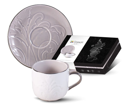 Dorsch Leaf offwhite coffee cup set 6 pcs