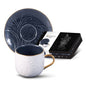 Dorsch Leaf navy coffee cup set 6 pcs