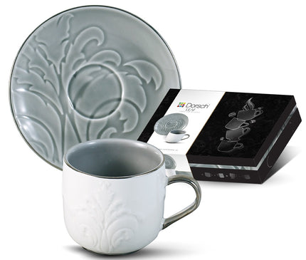 Dorsch Leaf olive coffee cup set 6 pcs
