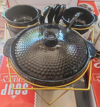 Soup set  7 pcs BLACK