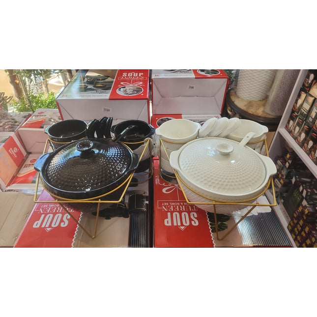 Soup set  7 pcs BLACK