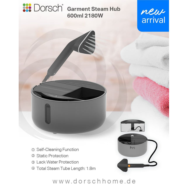 Dorsch garment steam hub