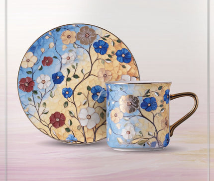 Dorsch Floris Yellow coffee set 6 pcs