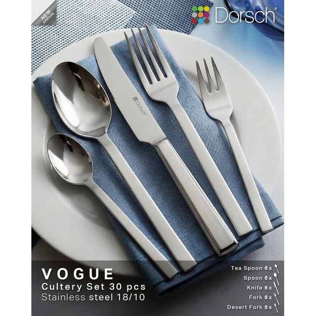 Vogue cutlery set 30 pcs