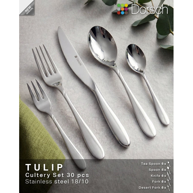 Tulip cutlery set 30 pcs