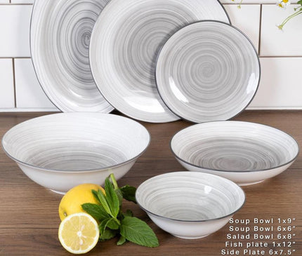 Dorsch Riplle Grey porcelain set