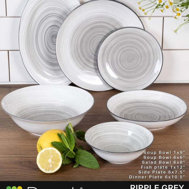 Dorsch Riplle Grey porcelain set