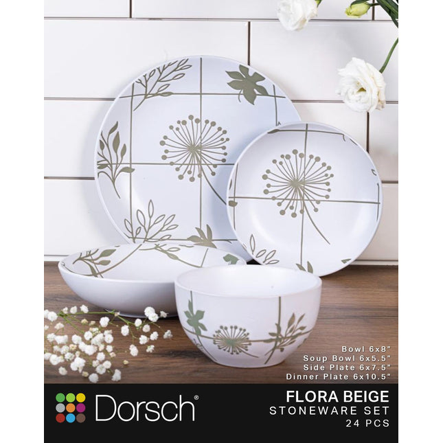 Dorsch Flora beige stoneware