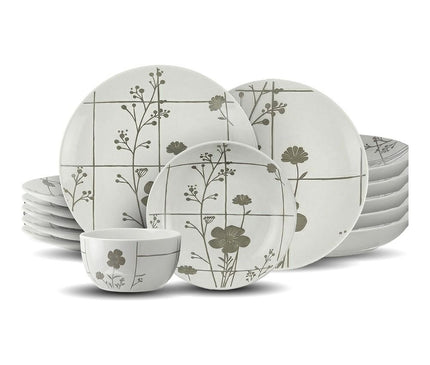Dorsch Flora Grey stoneware set