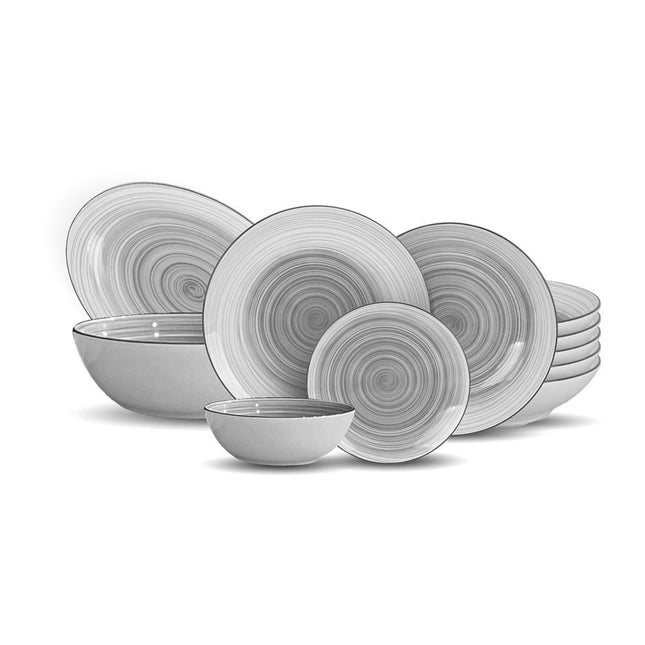 Dorsch Riplle Grey porcelain set