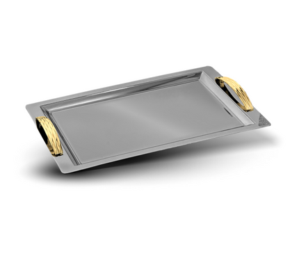 Leaf Gold Serving Tray