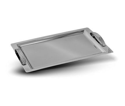 Leaf Silver Serving Tray