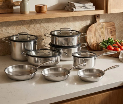GeBe 8pcs cookware set stainless
