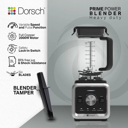 Dorsch Prime Power Blender 2 Liters - 2000W