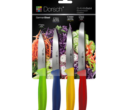 Dorsch Colorful Sharp Knife Set – 4 Pieces