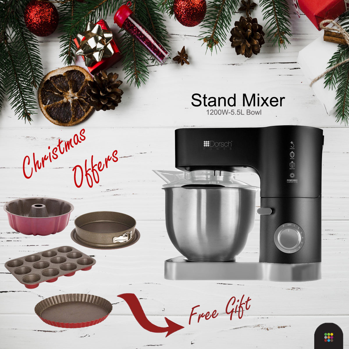 Dorsch Christmas offer stand mixer