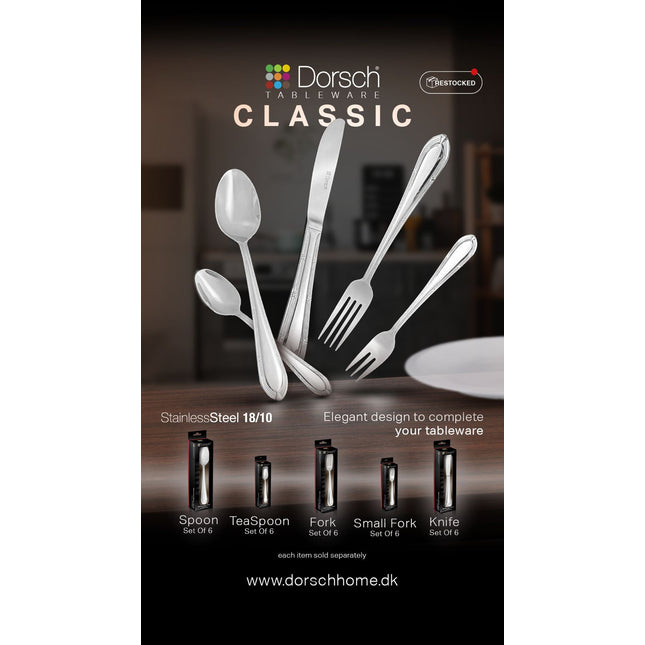 Dorsch Classic Cutlery Set 30pcs Stainless Steel