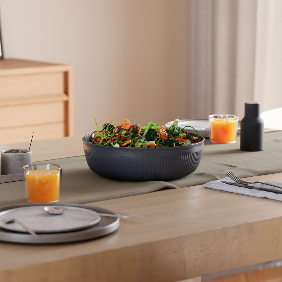 Dunya 4000 ml Line Chef Bowl