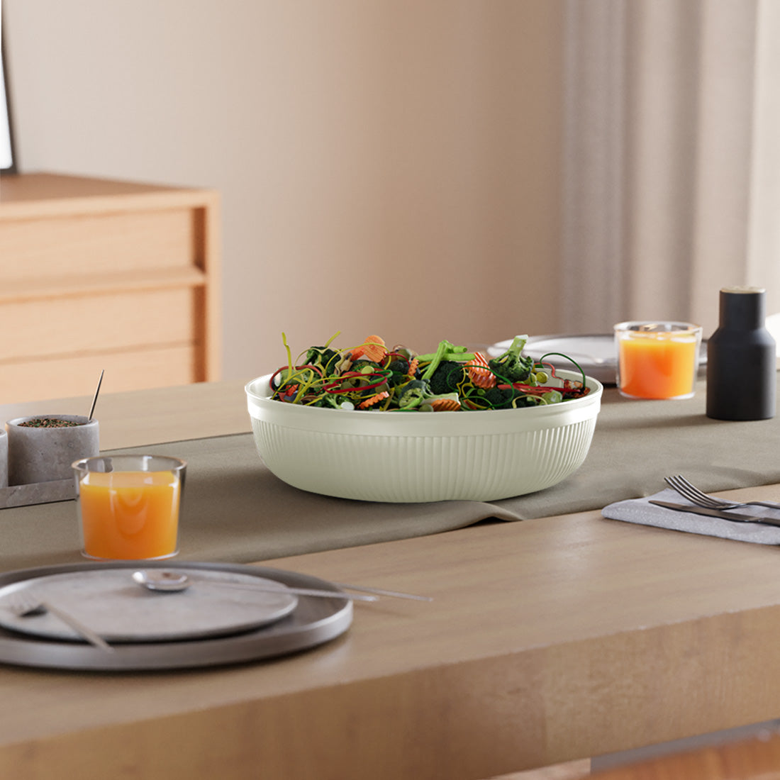 Dunya 3000 ml Line Chef Bowl
