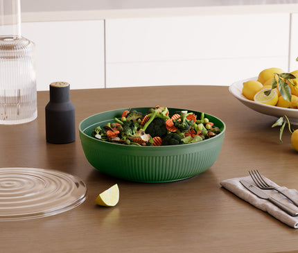 Dunya 3000 ml Line Chef Bowl with Lid