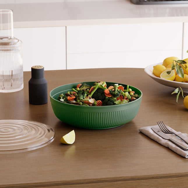 Dunya 3000 ml Line Chef Bowl with Lid